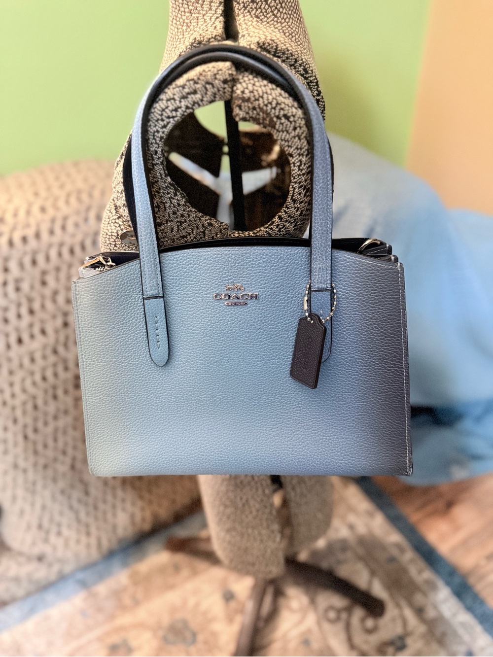 Coach Ombré Blue Charlie 28 satchel /crossbody